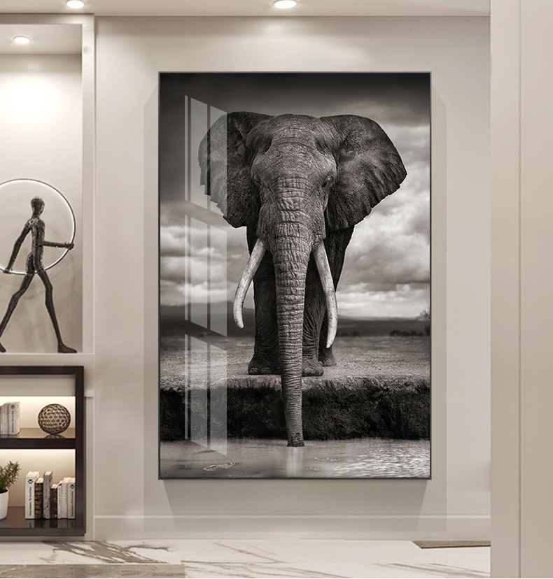 Top mẫu tranh con voi, ý nghĩa, cách treo hợp phong thủy hút may mắn, thành công 1