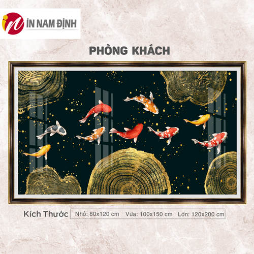 Tranh cửu ngư quần hội chuẩn đẹp