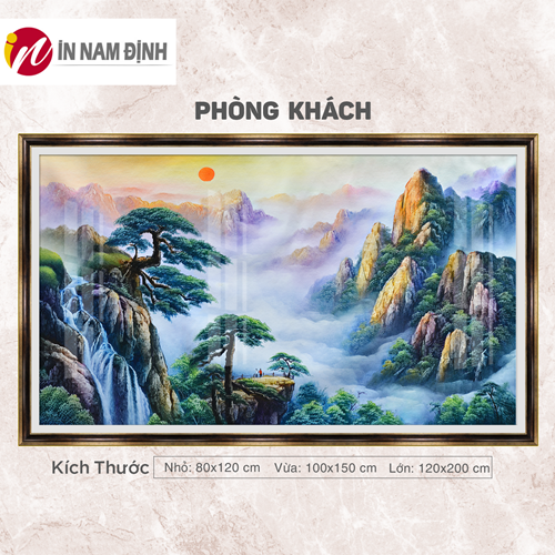 Tranh phong cảnh thủy mặc chuẩn đẹp