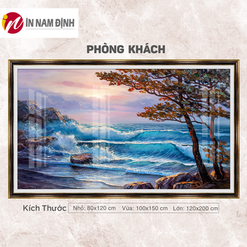 Tranh phong cảnh biển dịu êm