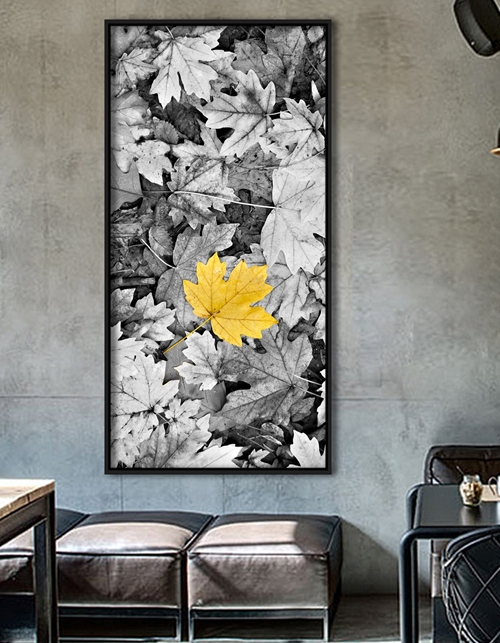 Tranh canvas hoa lá vàng mùa thu