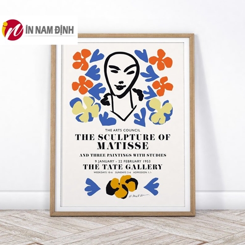 Tranh tối giản trừu tượng chân dung người