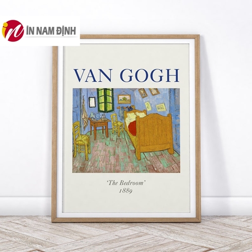 Tranh tối giản phòng ngủ vui vẻ