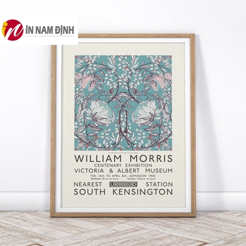 Tranh tối giản hoa văn họa tiết lá cây