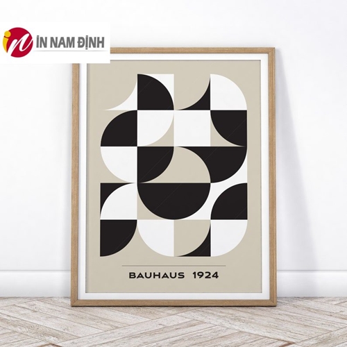 Tranh tối giản trừu tượng nghệ thuật đen trắng