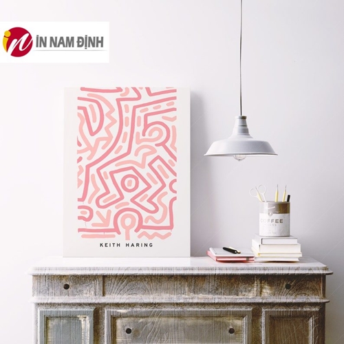 Tranh tối giản trừu tượng hình người