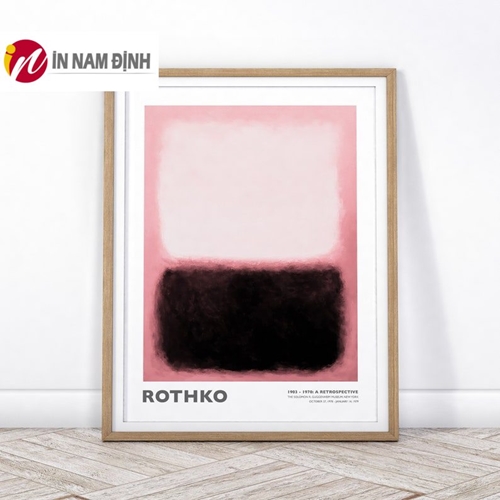 Tranh tối giản trừu tượng canvas