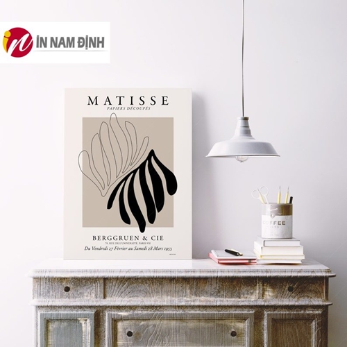 Tranh tối giản thiên nhiên cành lá đẹp